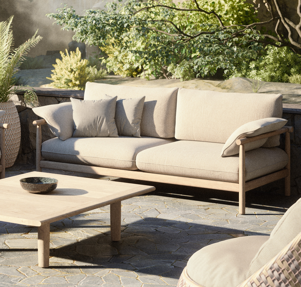Sengfelder Dedon - Outdoor-Sofa Tibbo