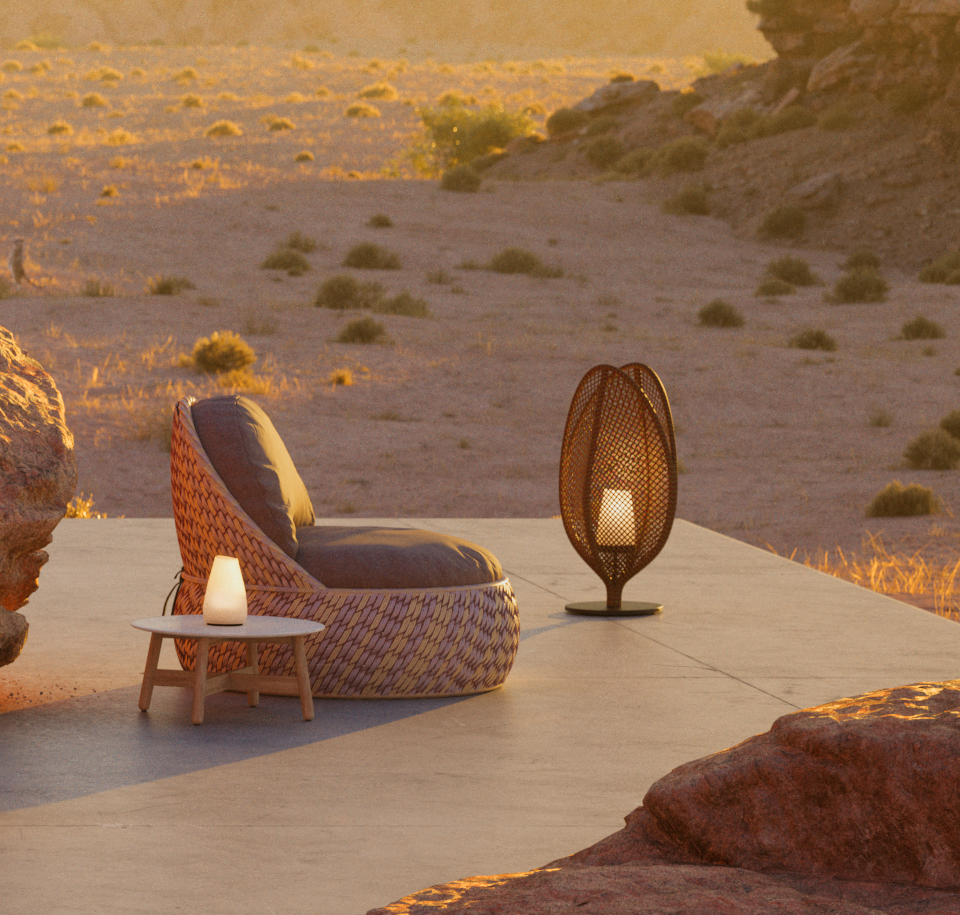 Sengfelder Dedon - Outdoor-Leuchte Scoora Lantern L