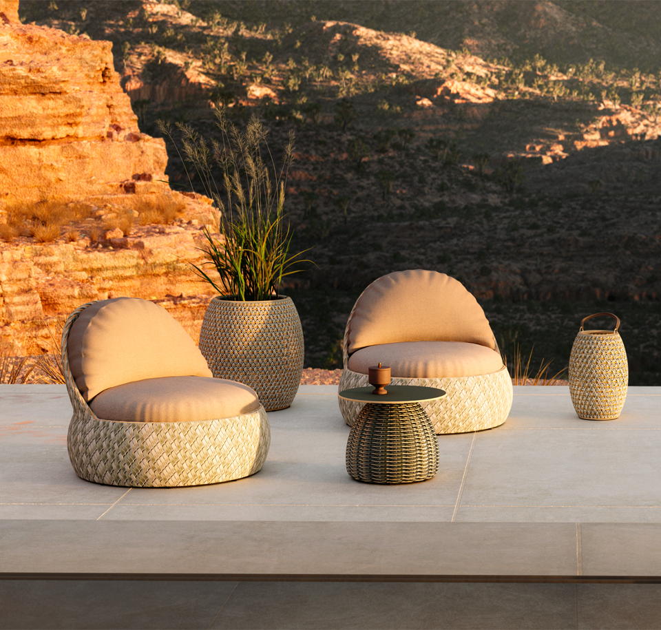 Sengfelder Dedon - Outdoor-Beistelltisch Porcini