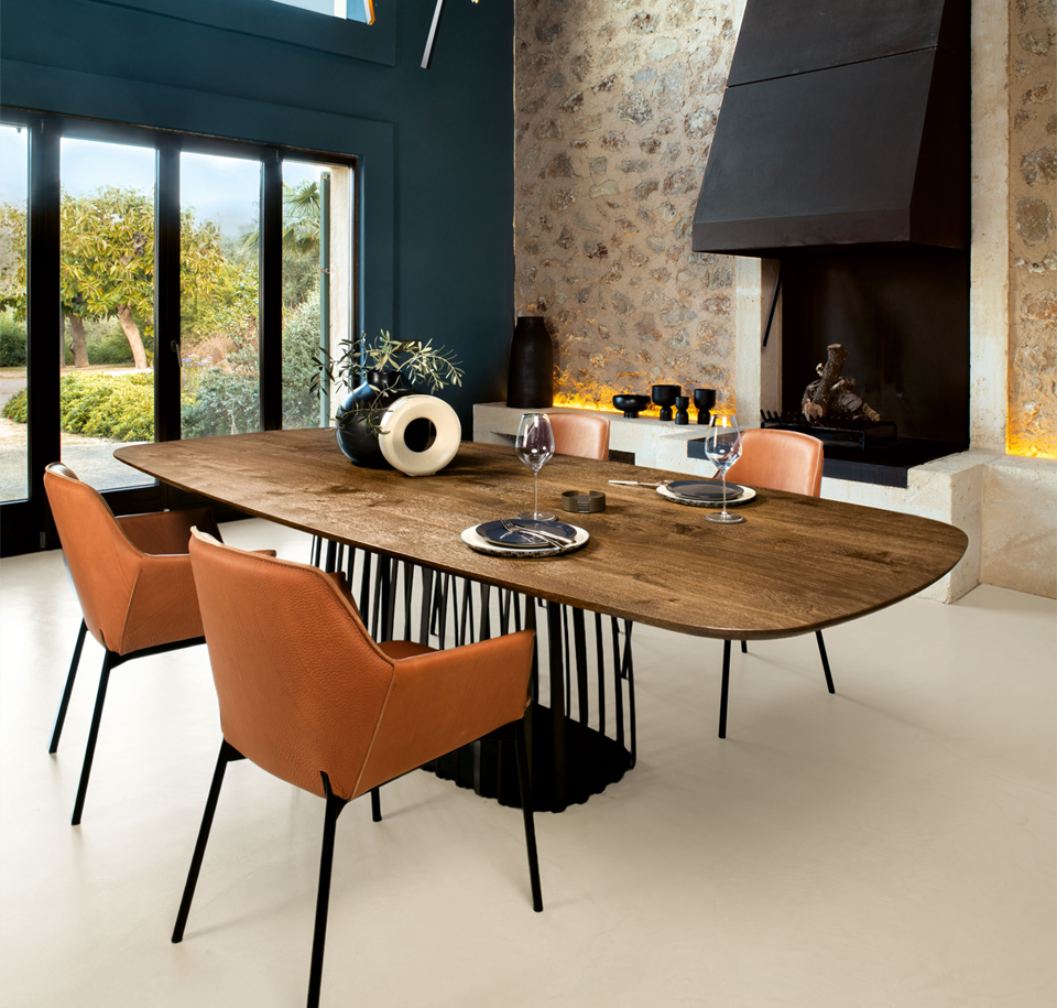 Sengfelder Janua - Tisch BC07 Basket bootsform [Holz]