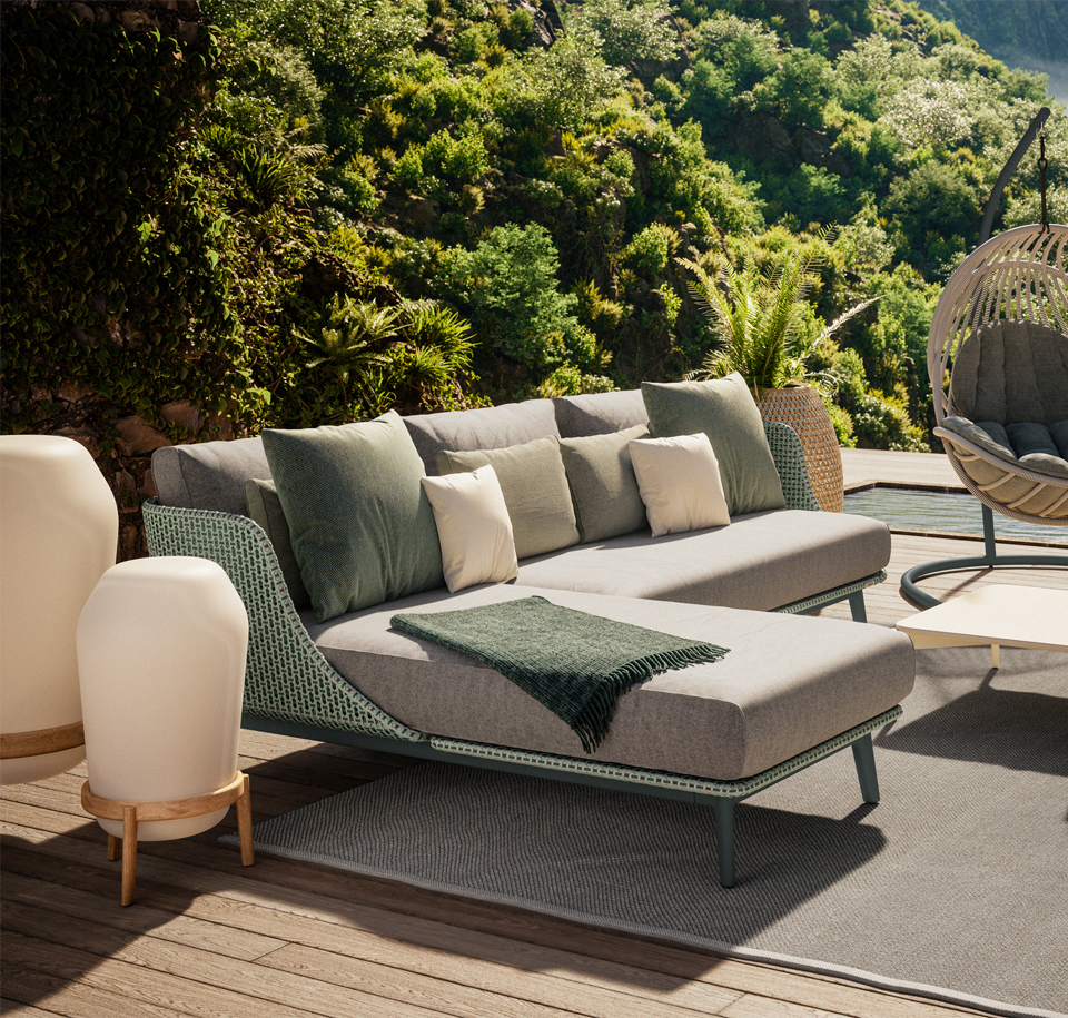 Sengfelder Dedon - Outdoor-Sofa Mbarq