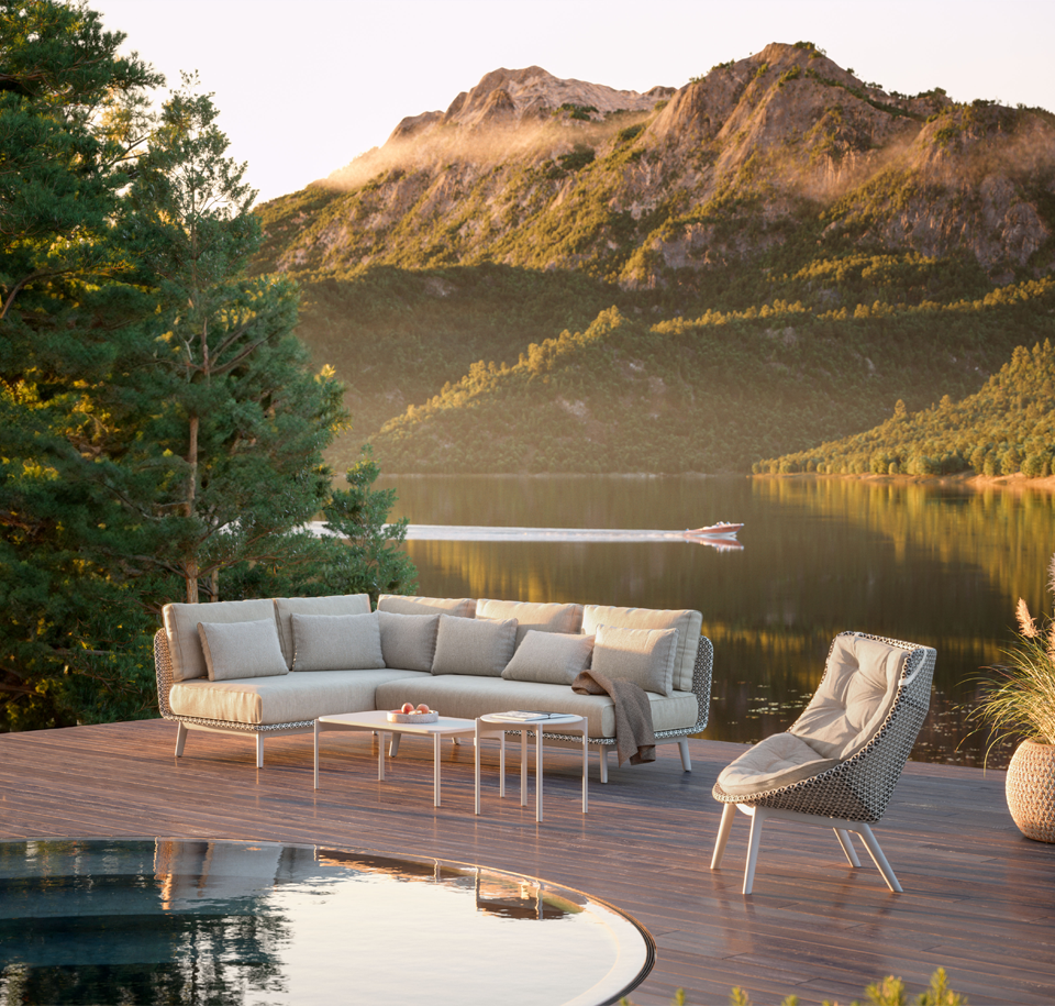 Sengfelder Dedon - Outdoor-Clubchair Mbrace Alu