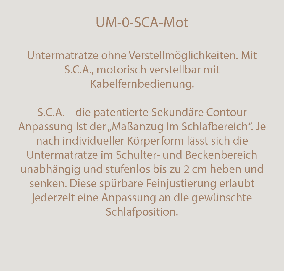 Sengfelder Schramm - Untermatratze UM-0-SCA-Mot