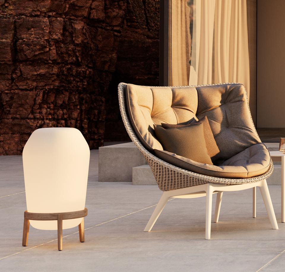 Sengfelder Dedon - Outdoor-Leuchte Loon Floorlamp S