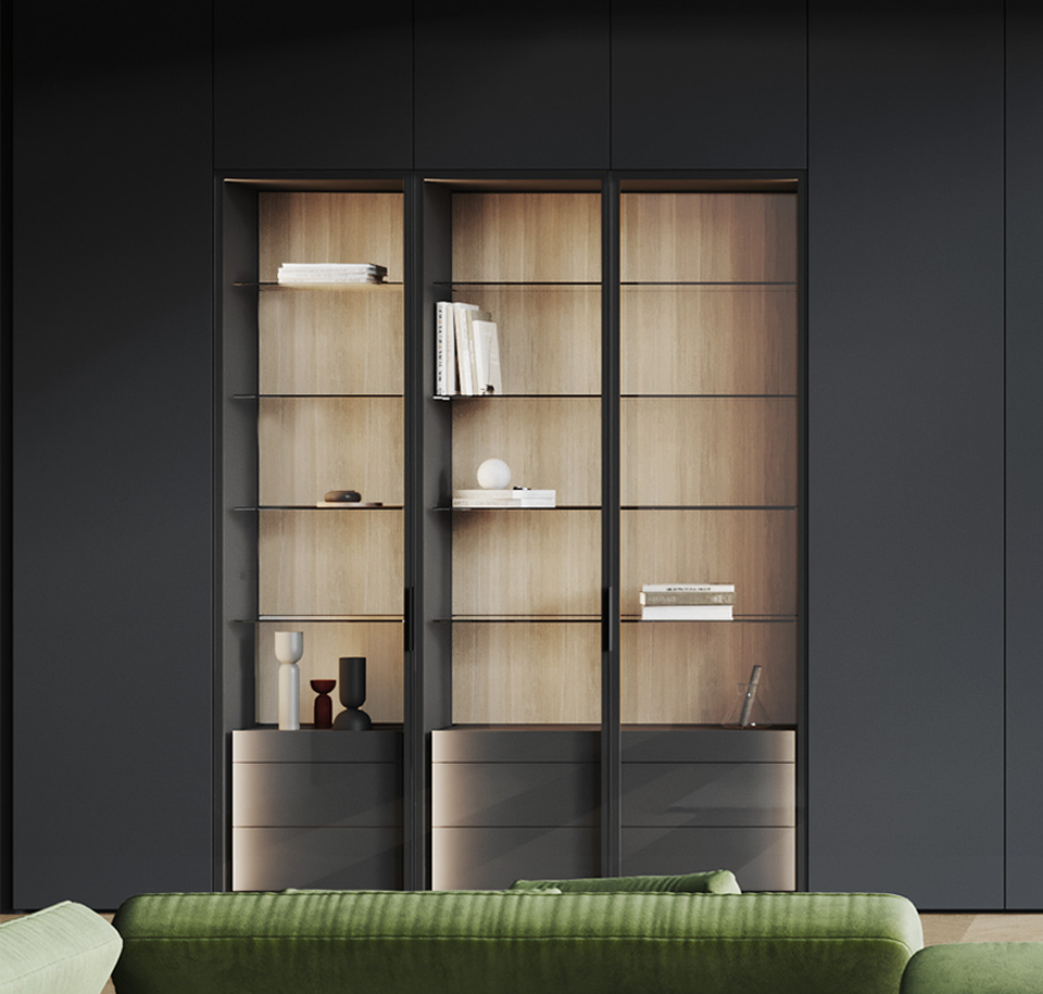 Sengfelder Interlübke - Kleiderschrank Collect Plus mit Vitrine