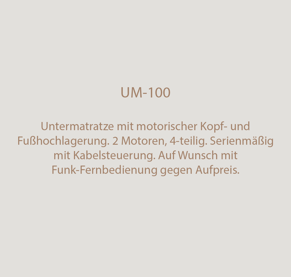 Sengfelder Schramm - Untermatratze UM-100