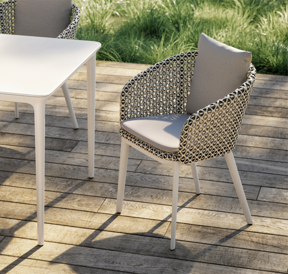 Sengfelder Dedon - Outdoor-Armlehnstuhl Mbrace Alu