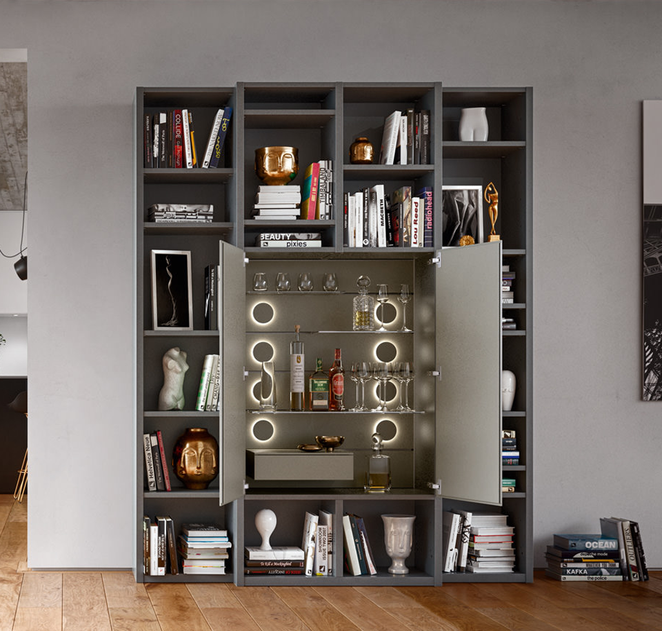 Sengfelder Interlübke - Regalwand Studimo