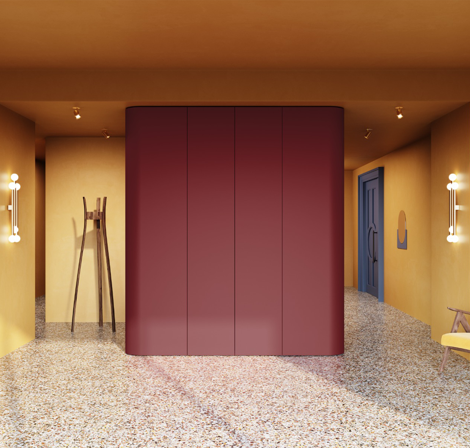 Sengfelder Schönbuch - Schrank Cabin mit gerundeten Elementen