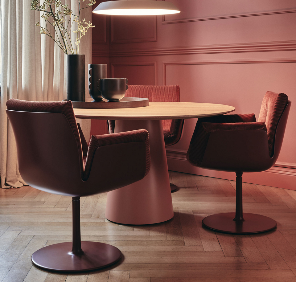 Sengfelder COR - Armlehnstuhl Alvo mit Draht-Drehgestell