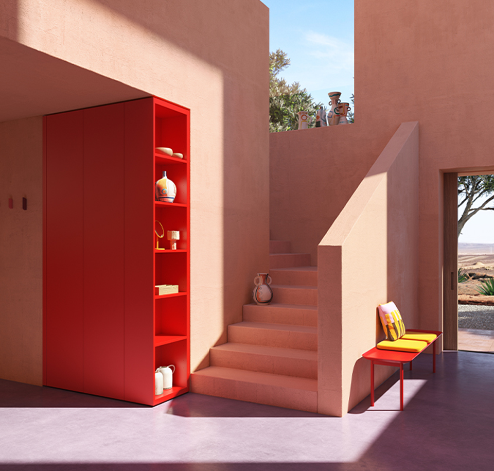 Sengfelder Schönbuch - Schrank Cabin mit gerundeten Elementen