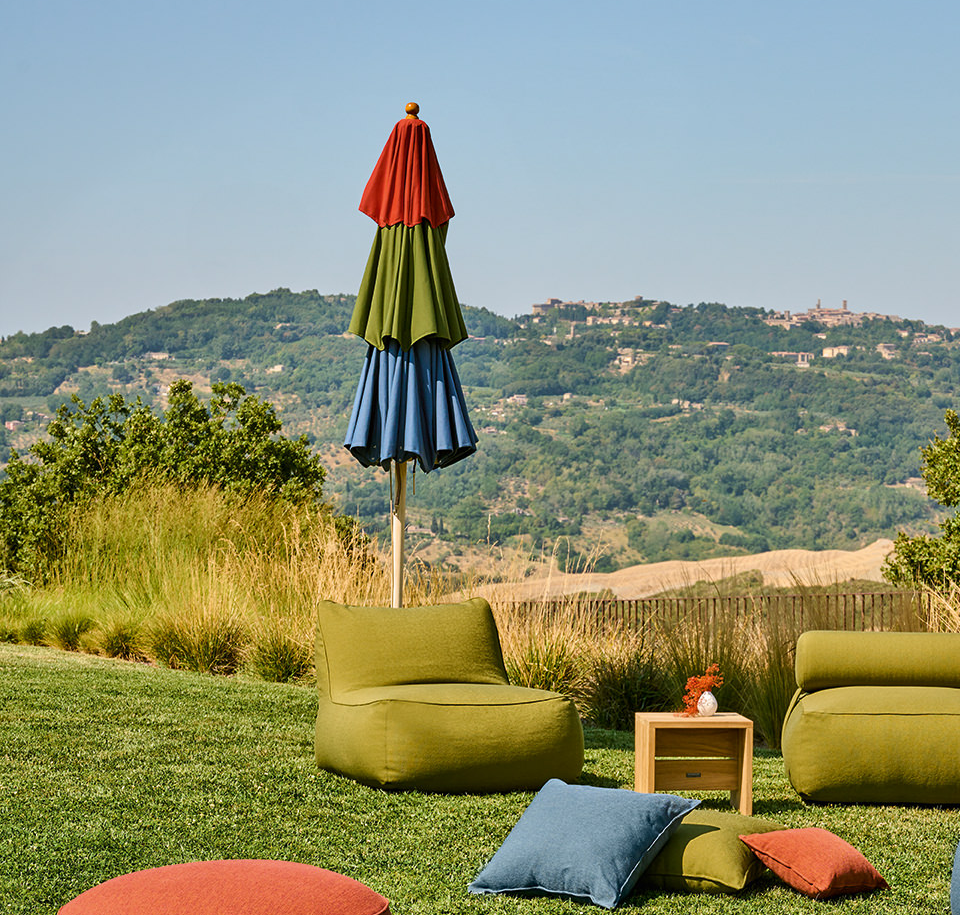 Sengfelder Weishäupl - Sonnenschirm Klassiker rund (Mixed Version)