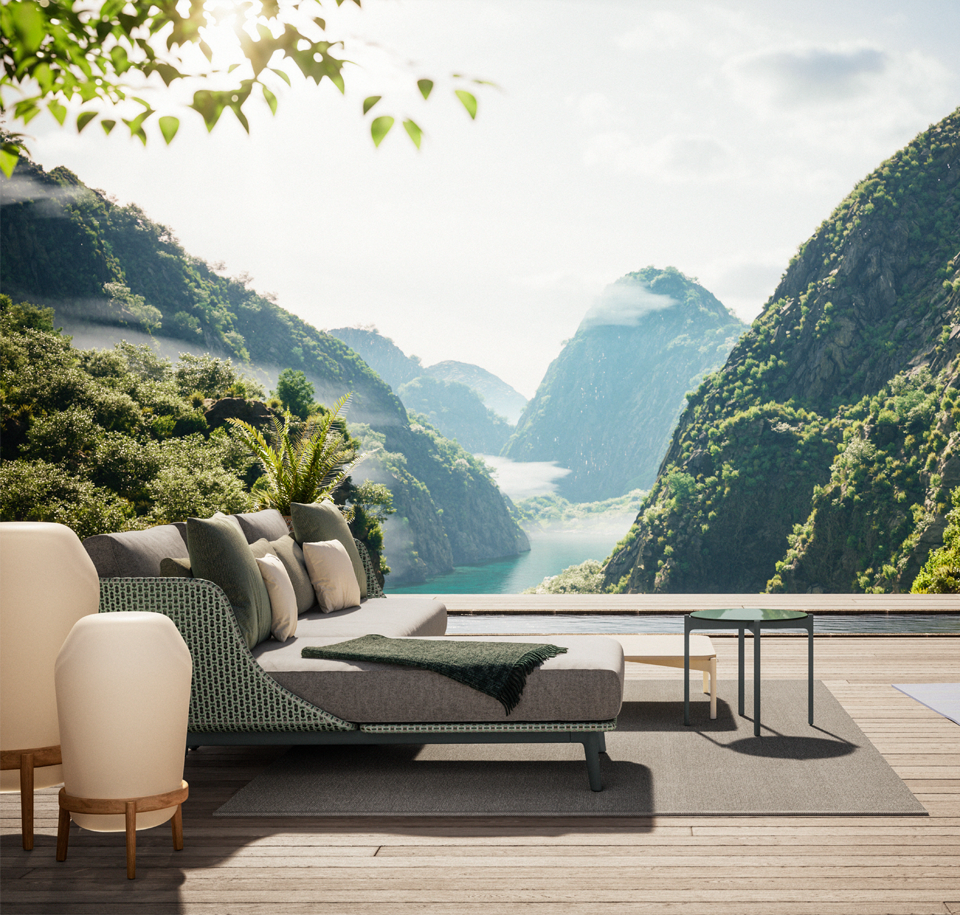 Sengfelder Dedon - Outdoor-Sofa Mbarq