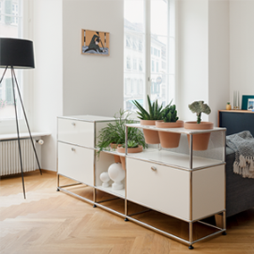 Sengfelder 3-USM-Haller-Kommode-Pflanzen-Gestell-reinweiß.webp