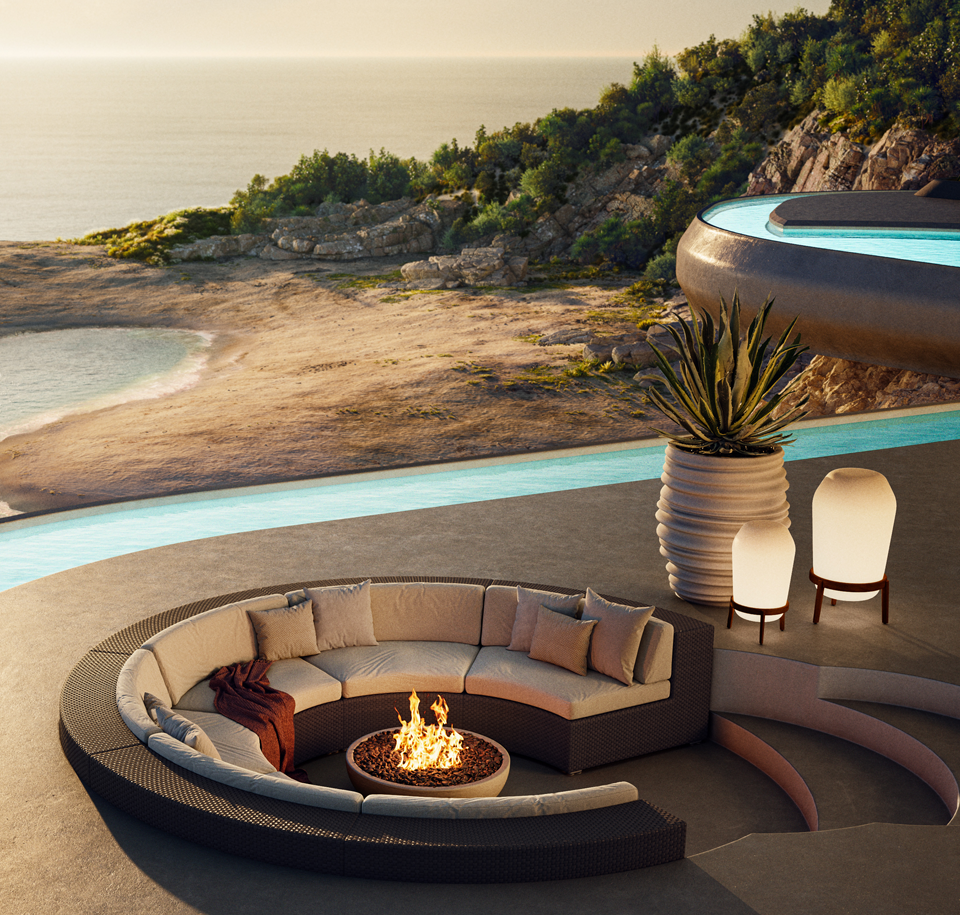 Sengfelder Dedon - Outdoor-Beistelltisch Babylon Side Table