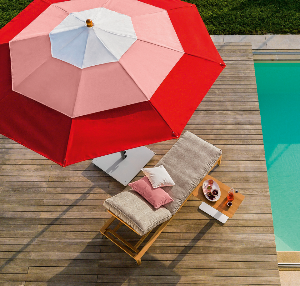 Sengfelder Weishäupl - Sonnenschirm Klassiker rund (Mixed Version)