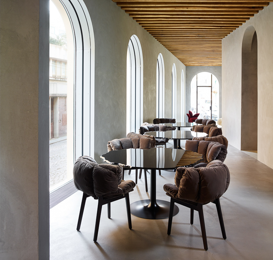 Sengfelder Edra - Stuhl Blue Velvet