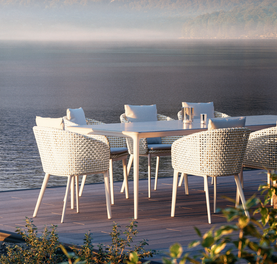 Sengfelder Dedon - Outdoor-Armlehnstuhl Mbrace Alu