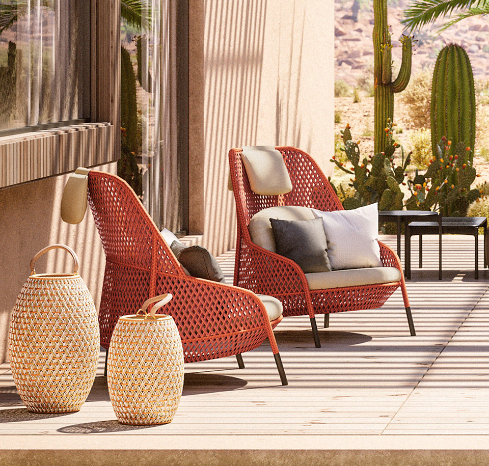 Sengfelder Dedon - Outdoor-Sofa Ahnda 2-Sitzer