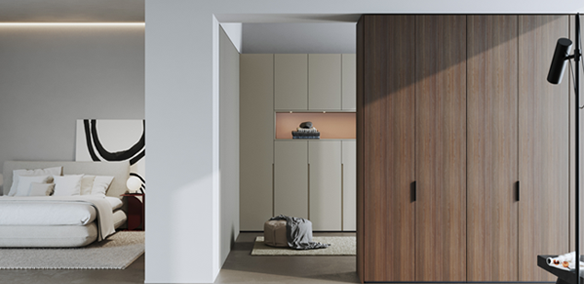 Sengfelder 11-interluebke-Collect-Plus-Kleiderschrank-lackfronten-nische-rosenquarz-holzfronten-Jalis-Bett-stoff-cremeweiß.webp (1)