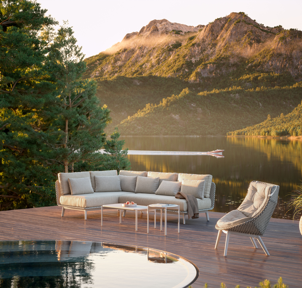 Sengfelder Dedon - Outdoor-Sofa Mbarq