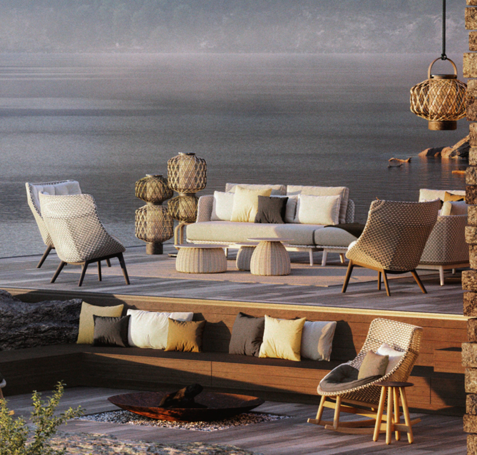 Sengfelder Dedon - Outdoor-Sofa Mbarq