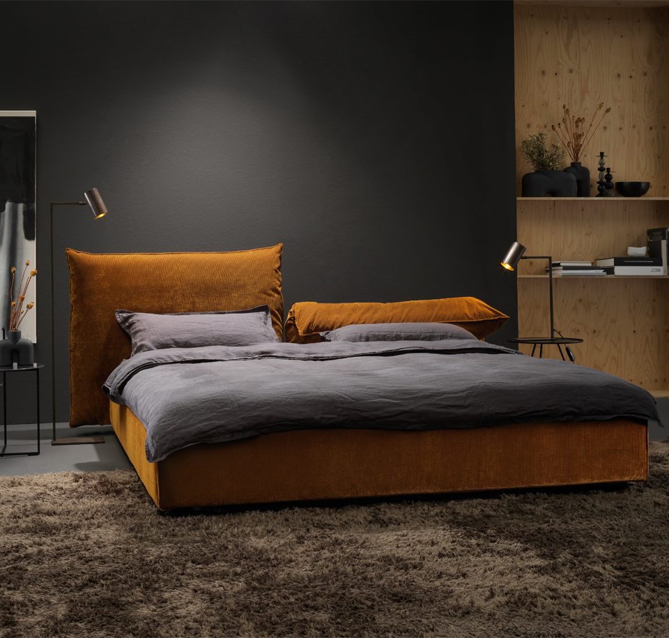 Sengfelder Möller Design - Bett Rose m. vertsellbarem Kopfteil