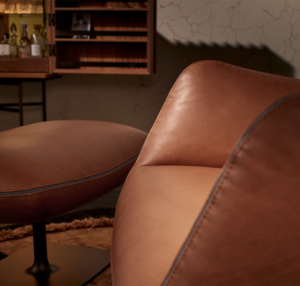 Sengfelder COR - Sessel Jalis Club mit Vierfuß-Gestell