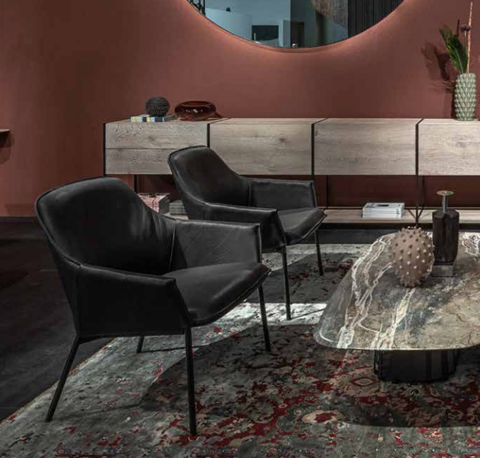 Sengfelder Freifrau - Sessel Grace Lounge Chair High (m. Hocker)