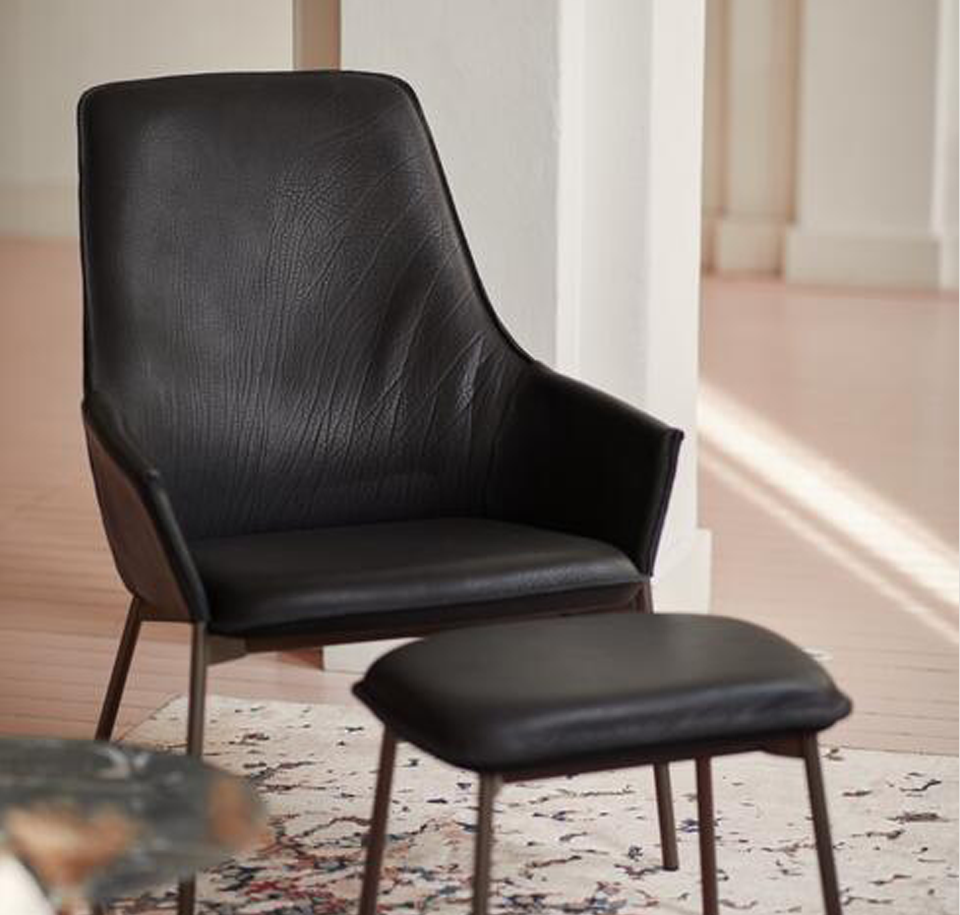 Sengfelder Freifrau - Sessel Grace Lounge Chair Low (m. Hocker)