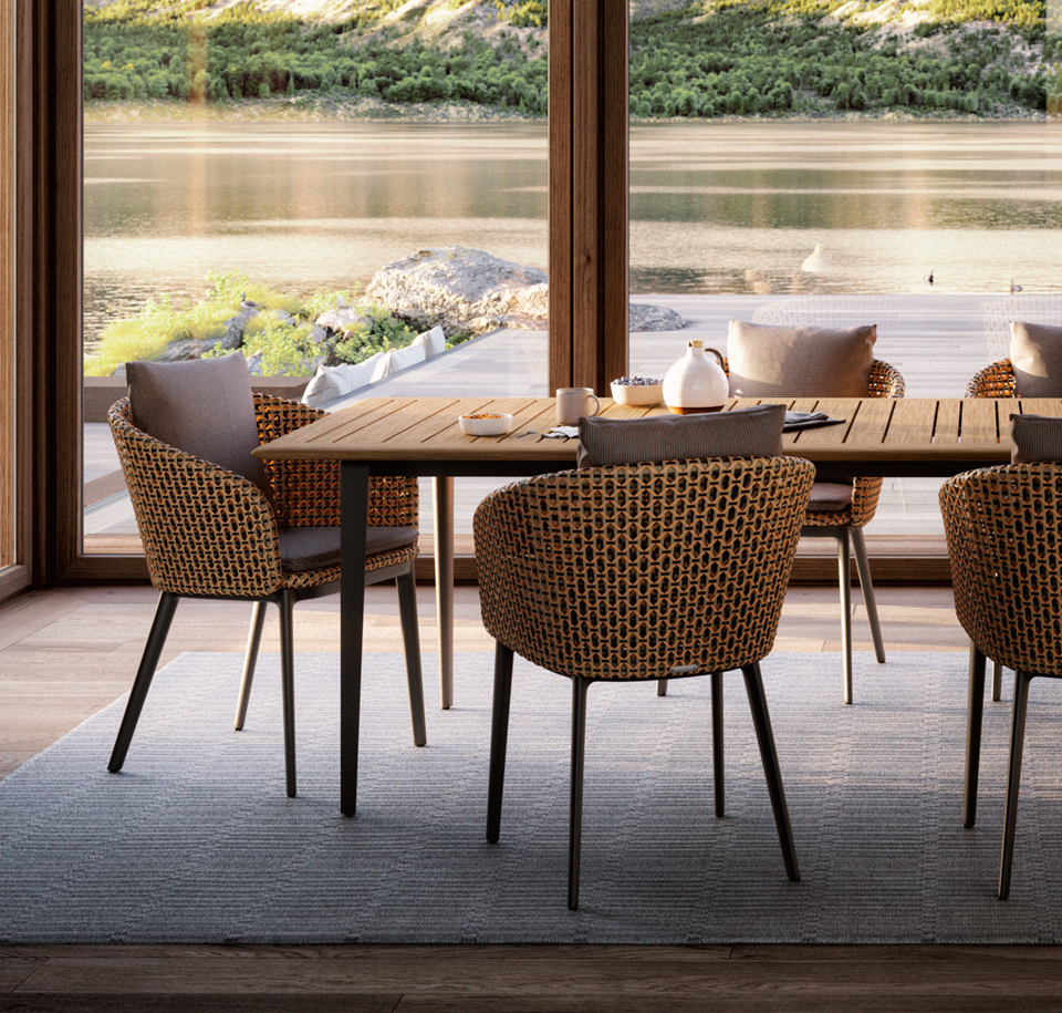 Sengfelder Dedon - Outdoor-Armlehnstuhl Mbrace Alu