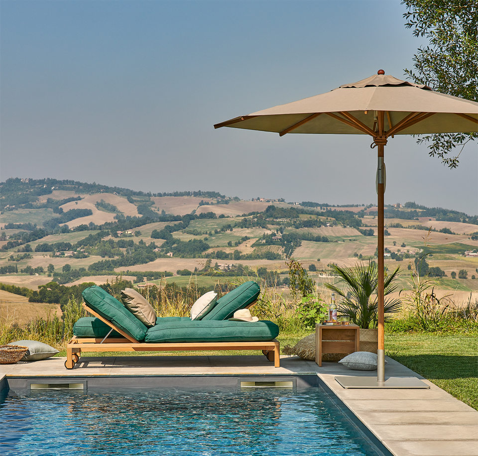 Sengfelder Weishäupl - Sonnenschirm Teak