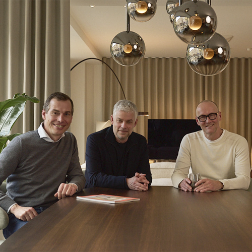 Dominik Sengfelder, Jürgen Laub und Markus Jehs im Sengfelder Studio München