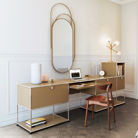 Sengfelder 14-USM-Haller-Home-Office-Schreibplatz-mit-auszugstablar-beige.webp